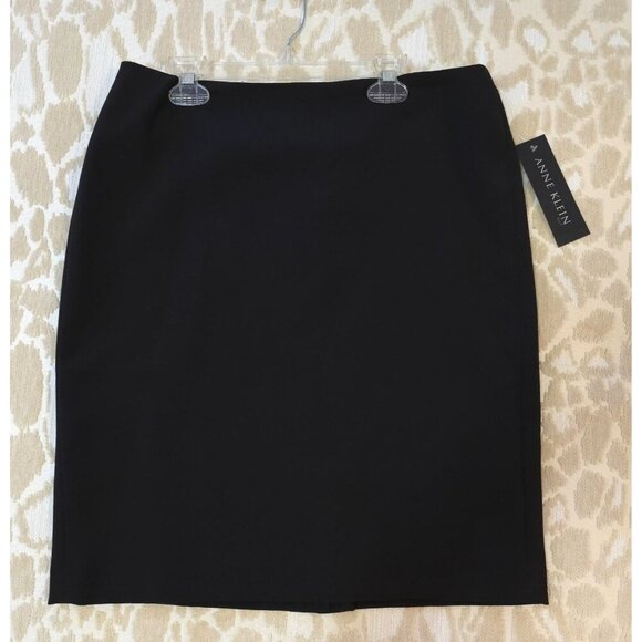 Anne Klein Black 2 Piece Suit Size 6 Coat & Skirt Fully Lined New with Tags - Picture 14 of 16